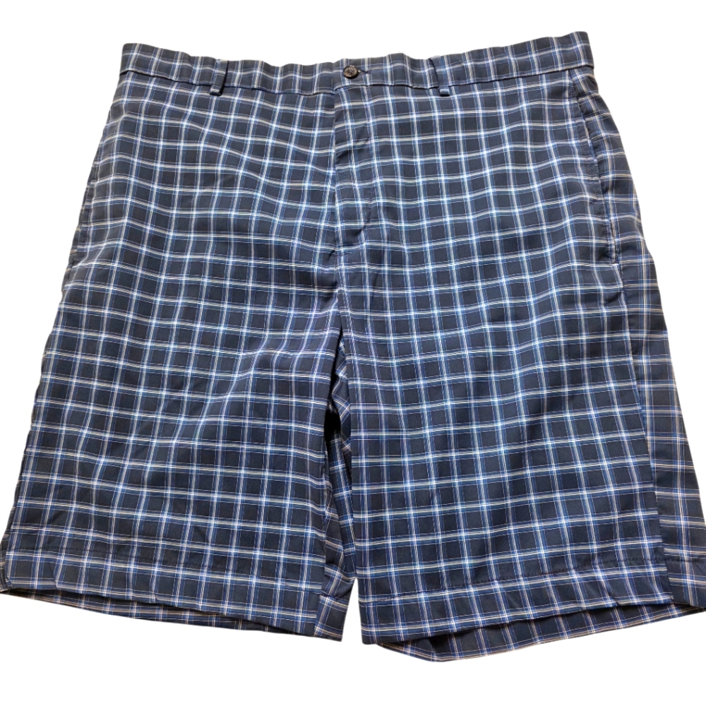 Greg Norman Performance Collection Men's Plaid Fairway Golf Shorts 36